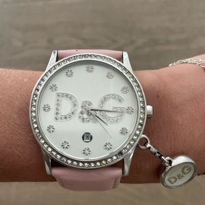 D&G Watch, Women's Pink Leather Strap